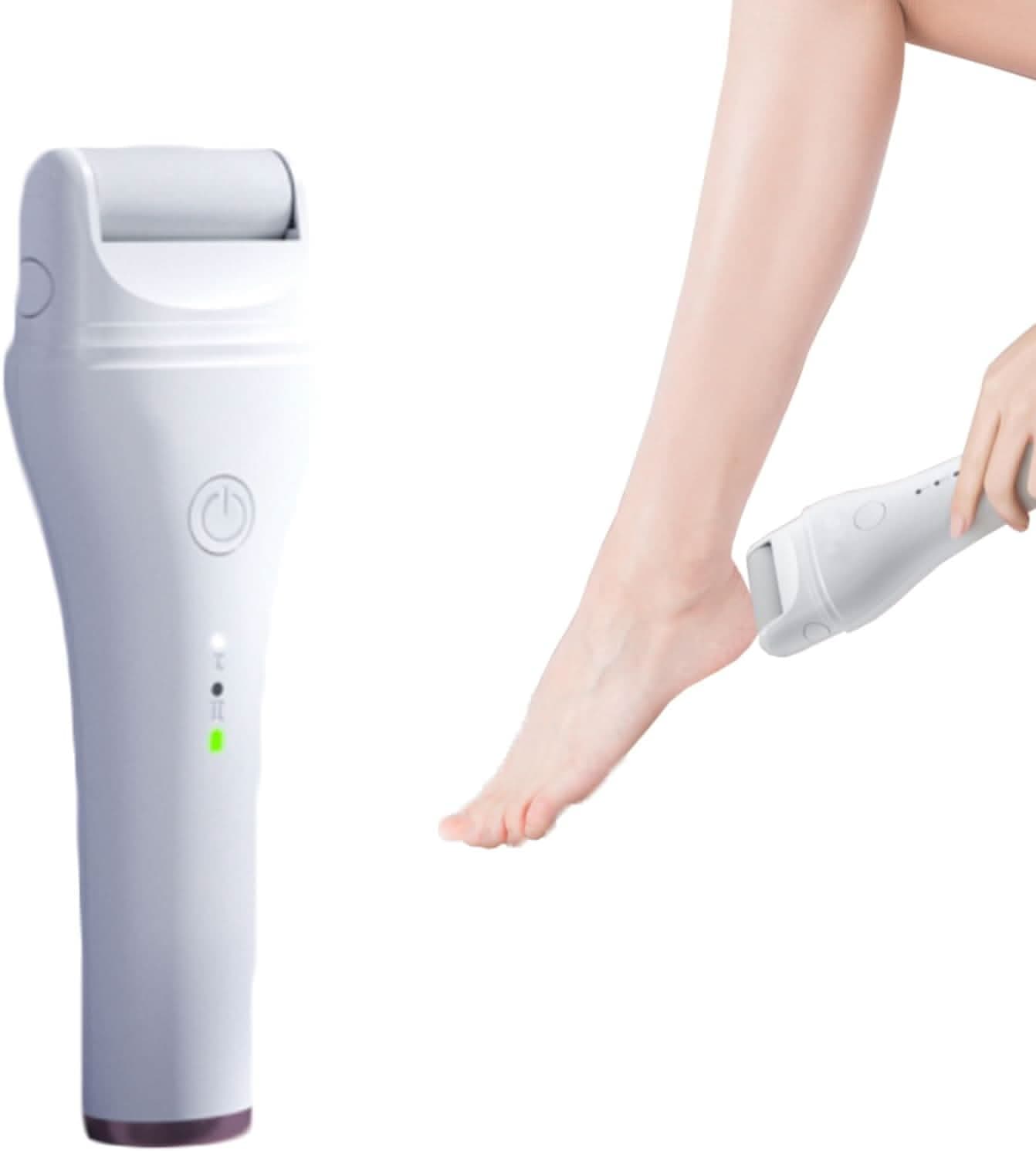 ENCHEN Electric Foot Callus Remover（3 Roller Heads）Rock White - Nimall