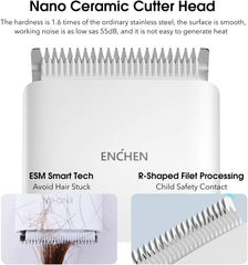 ENCHEN Electric Hair Clippers for Men, Professional Cordless Head Shaver - Nimall