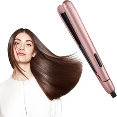 ENCHEN Unrollor Hair Straightener, European Regulations, Pink - Nimall