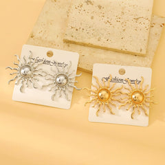 Exaggerated design premium sun stud earrings fashion earrings - Nimall