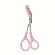 Eyebrow Scissors With Comb, Stainless Steel Scissors, Safety Eyebrow Makeup Scissors - Nimall