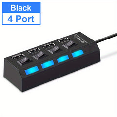 LED USB 2.0 Adapter Hub