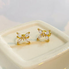 Fashion butterfly ear clips without ear piercings High - end female Mori ear bone clips - Nimall