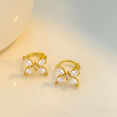 Fashion butterfly ear clips without ear piercings High - end female Mori ear bone clips - Nimall