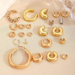 Fashion exaggerated personalized earrings, ear buckles, ear bone clips set - Nimall