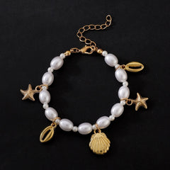 Fashion Pearl Bracelet Beach Ocean Shell Bracelet - Nimall