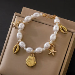 Fashion Pearl Bracelet Beach Ocean Shell Bracelet - Nimall