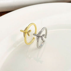 Fashion temperament niche design metal geometric opening index finger ring couple - Nimall