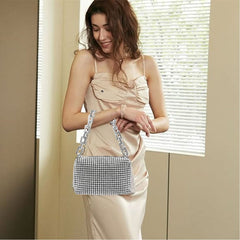 Fashion women's shiny rhinestone clutch bag AL306 - Nimall