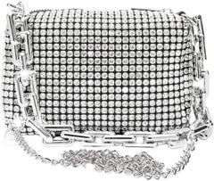 Fashion women's shiny rhinestone clutch bag AL306 - Nimall