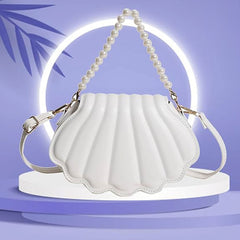 Faux Pearl Chain Shoulder Handbag AL304 - Nimall