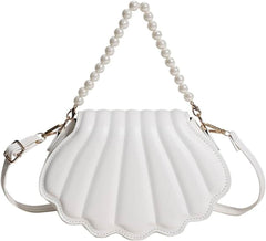 Faux Pearl Chain Shoulder Handbag AL304 - Nimall