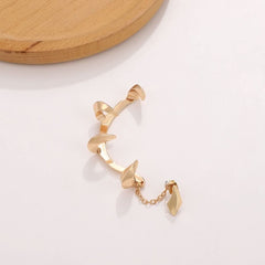 Female punk dark alloy ear bone clip ear clip without ear piercing advanced sense - Nimall