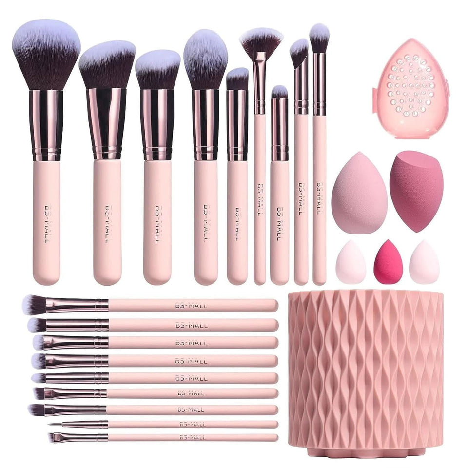 Foundation Powder Concealers Eye Shadows 18 Pcs Brush Set AL072 - Nimall