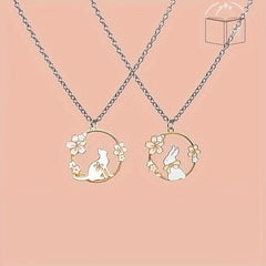 Girlfriend Necklace Little White Rabbit Necklace Versatile Accessories - Nimall