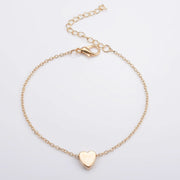 Gold bracelet heart jewellery. - Nimall