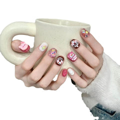 Handmade Wear Nail Short Nail Art Phototherapy Nail Film Advanced Sense Niche ins Versatile Exquisite Removable - Nimall