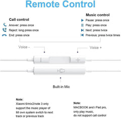 Headphone earphones with mic and volume control EL062 - Nimall