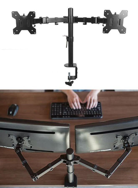 Heavy Duty Double Arm Standing Monitor Stand NO003 AL177 - Nimall
