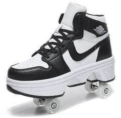 Heelys shoes invisible four - wheel one - click retractable adult Heelys roller skates for boys and girls skates - Nimall