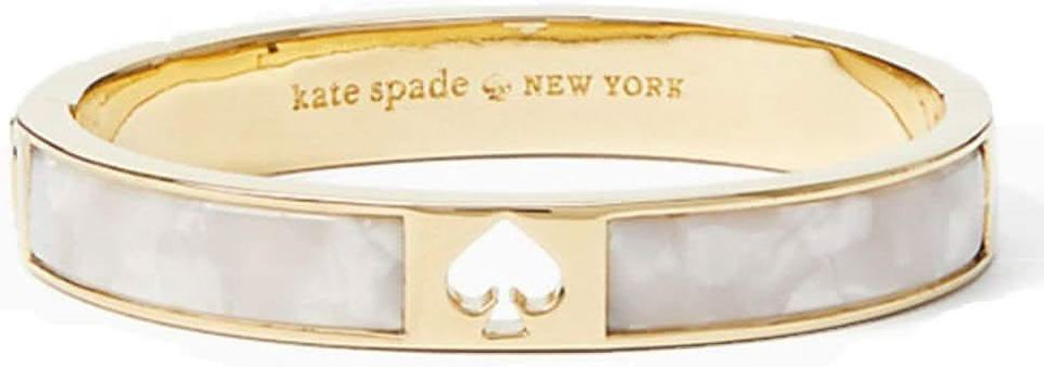 Hole Punch Spade Hinge Bangle' Pearl Bracelet AL081 - Nimall