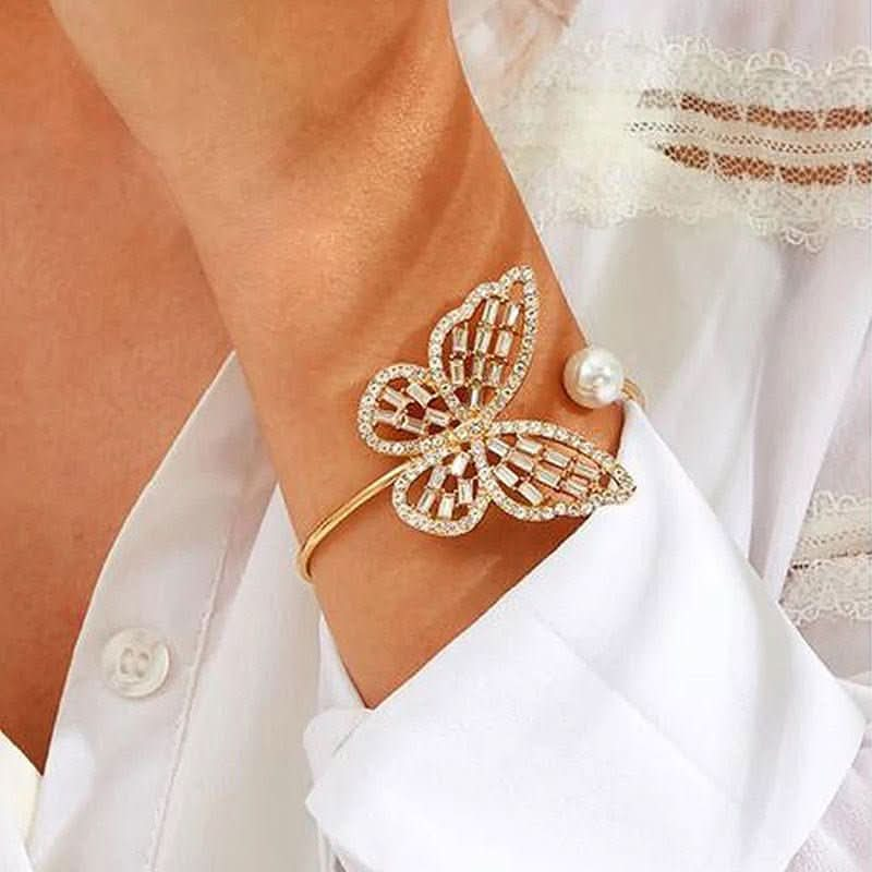 Hollow zircon butterfly bracelet - Nimall