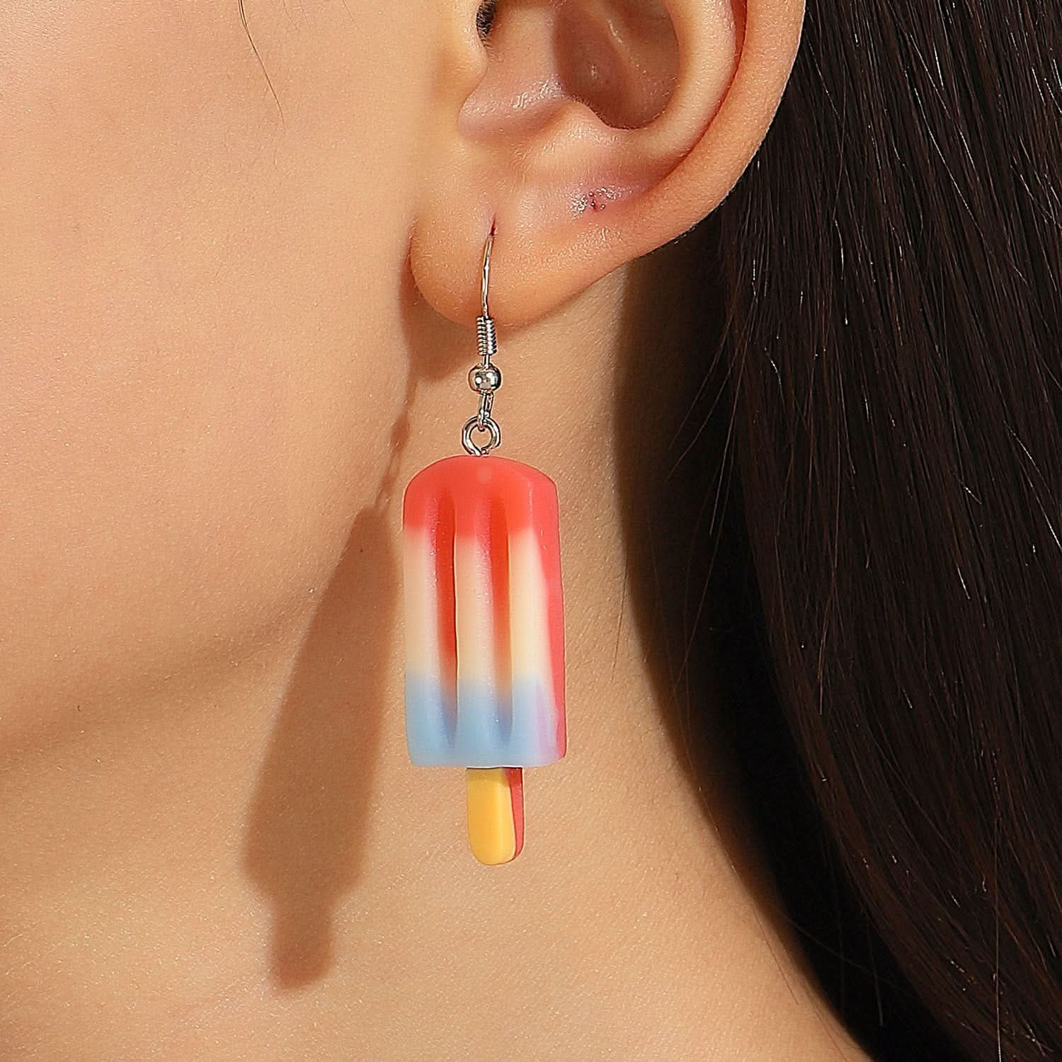 Ice cream earrings, simulated ice cream earrings. - Nimall