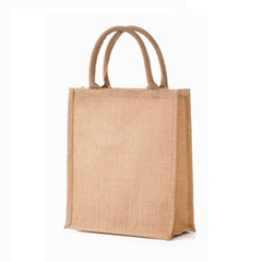 Pack of 5 - Eco-Neutral - Vertical Jute Shopping Bag - Natural