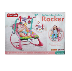 Infant To Toddler Recliner Rocker With Soothing Vibration And Adjustable 3 - points Harness - Nimall