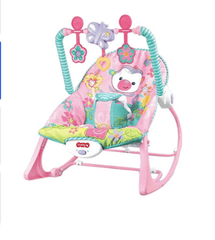 Infant To Toddler Recliner Rocker With Soothing Vibration And Adjustable 3 - points Harness - Nimall