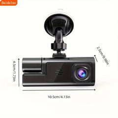 Infrared Night Vision Dash Cam HD 1080P Three Lens Optional Reverse Image 50% - Nimall