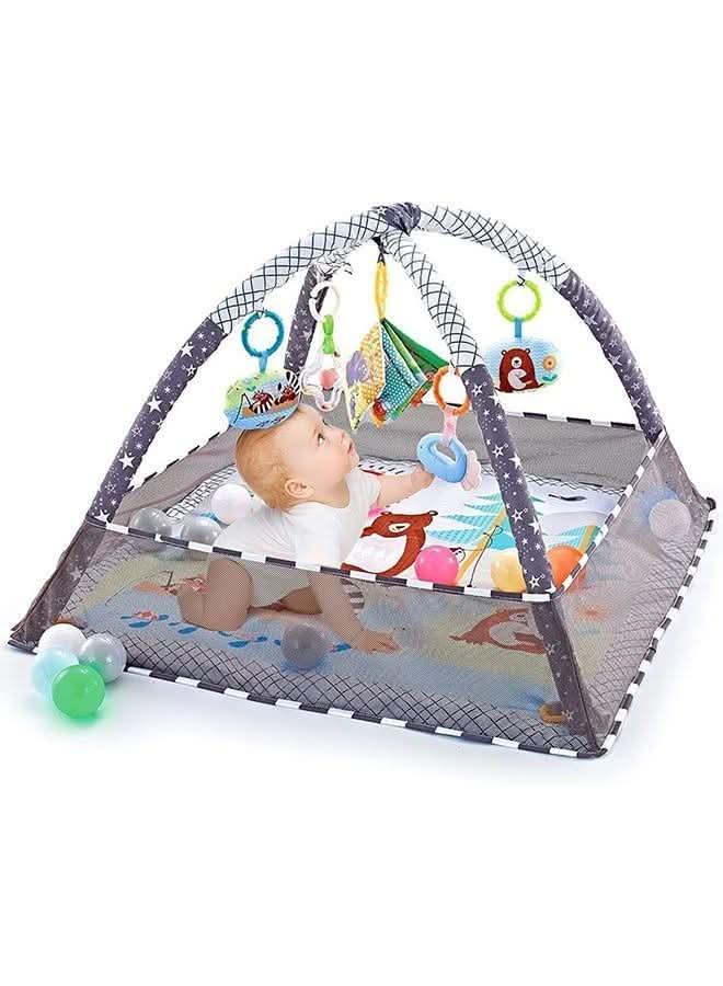 Children's play rug with five educational games for children LK077 - Nimall