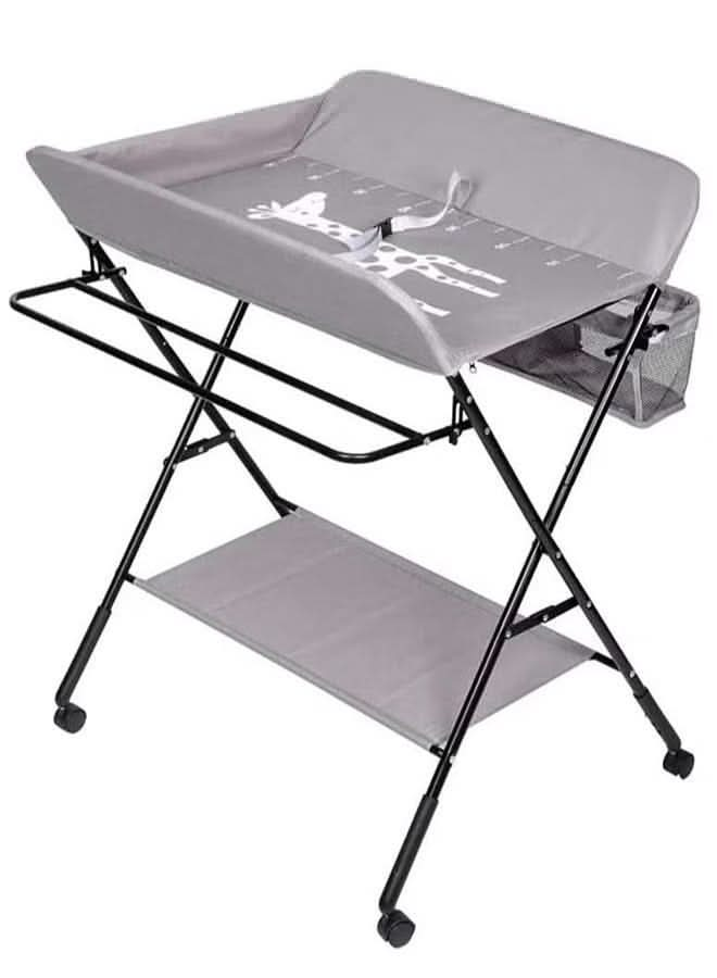 【KSA STOCK】 Portable foldable waterproof baby changing table with wheels for infants LK075 - Nimall