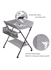 【KSA STOCK】 Portable foldable waterproof baby changing table with wheels for infants LK075 - Nimall