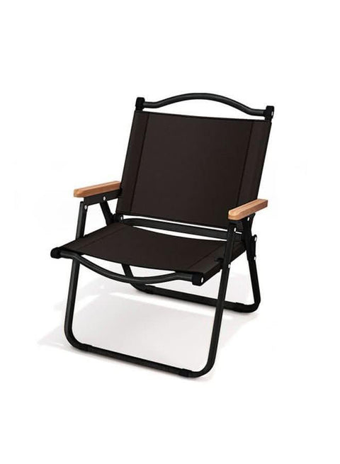 Black folding chair for outdoor use, NO014 OM013 - Nimall
