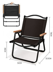 【KSA STOCK】Black folding chair for outdoor use, NO014 OM013 - Nimall