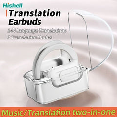 Language Translator earphones Real Time, 2 - Way Translation Earbuds In 144 Languages, Portable Translation Headset With APP For Music And Calling, For IOS & Android - Nimall