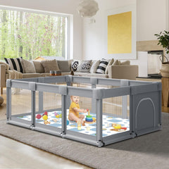 Large Baby Playpen, Baby Playard for Babies and Toddlers LK027 - Nimall