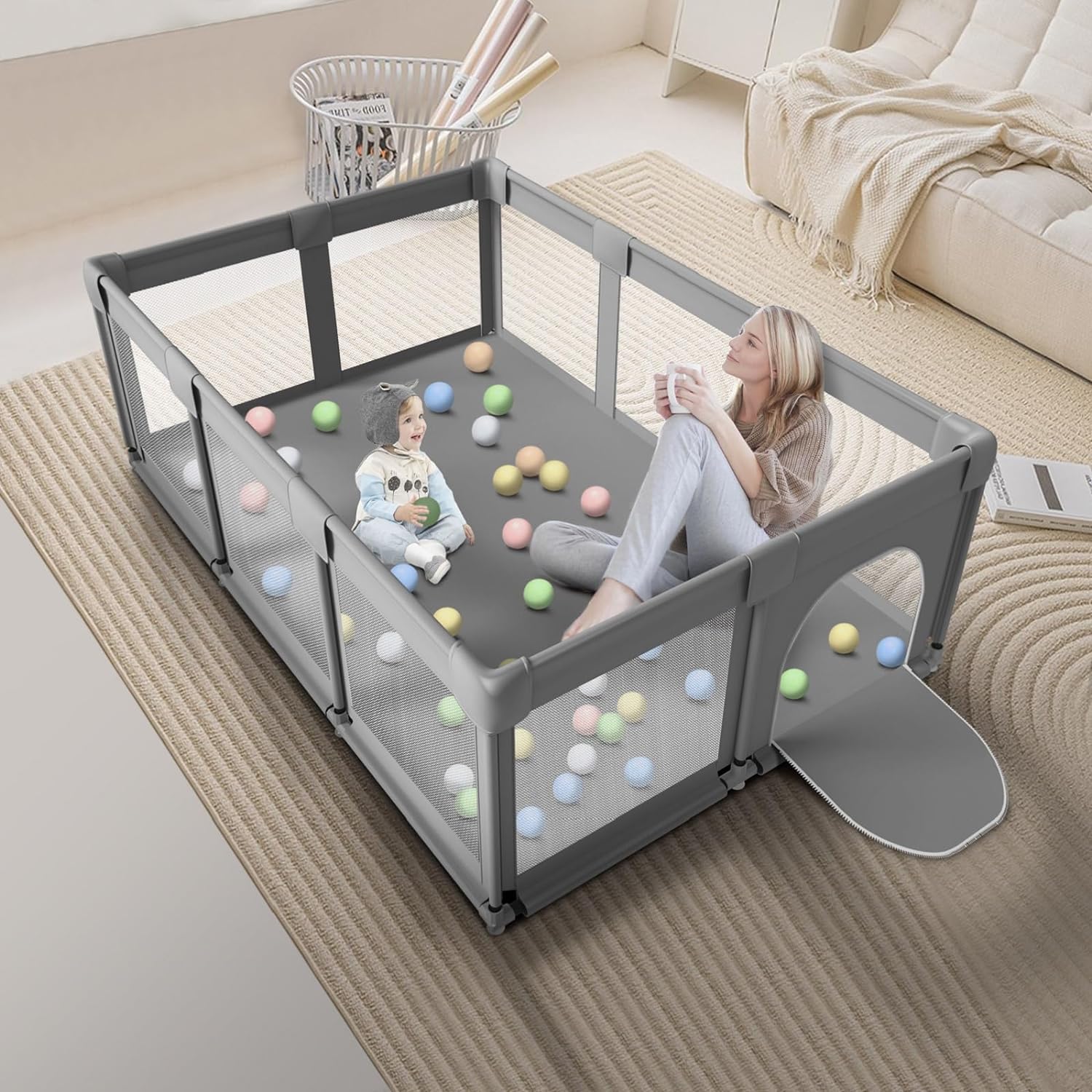 Large Baby Playpen for Toddlers LK029 - Nimall