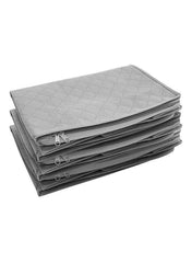 Large Capacity Foldable Storage Bag Grey 49 x 36 x 21cm NH173 AL194 - Nimall