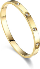 Love Bracelets  Bracelet Cubic Zircon Filled Gold AL090