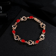 Love jewelry hollow temperament flower diamond lady bracelet - Nimall