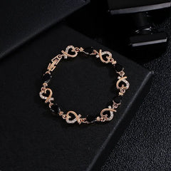 Love jewelry hollow temperament flower diamond lady bracelet - Nimall