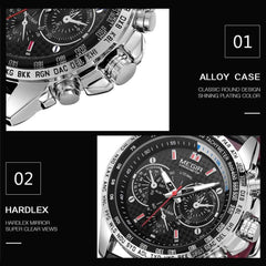 Luxury Business Big Large Face Quartz Men Classic Watch EL037 - Nimall