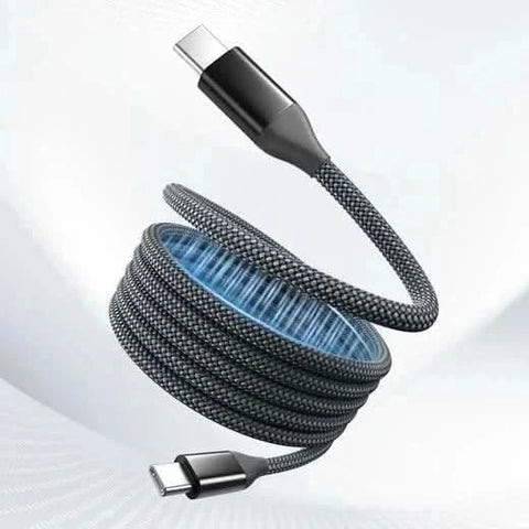 كابل شحن USB-C مغناطيسي مع شحن سريع بقوة 60 وات وتصميم مضفر EL010