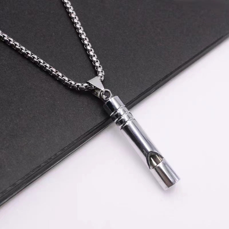 Men's and women's hip hop titanium steel necklace pendant - Nimall