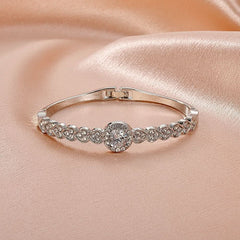 Metal diamond bracelet simple retro full diamond love bracelet fashionable personality - Nimall