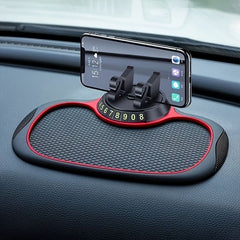 Multi - Functional Car Anti - Slip Mat & Phone Mount, 360°rotating Swan Bracket.Silicone Dashboard Car Pad Mat, Instrument Panel Bracket Anti - Slip Mat - Nimall