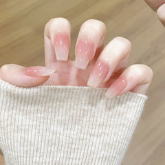 Nail Art Wearing Nail Patch Pure Desire Whitening Peach Blush Wearing Nail Art Patch - Nimall