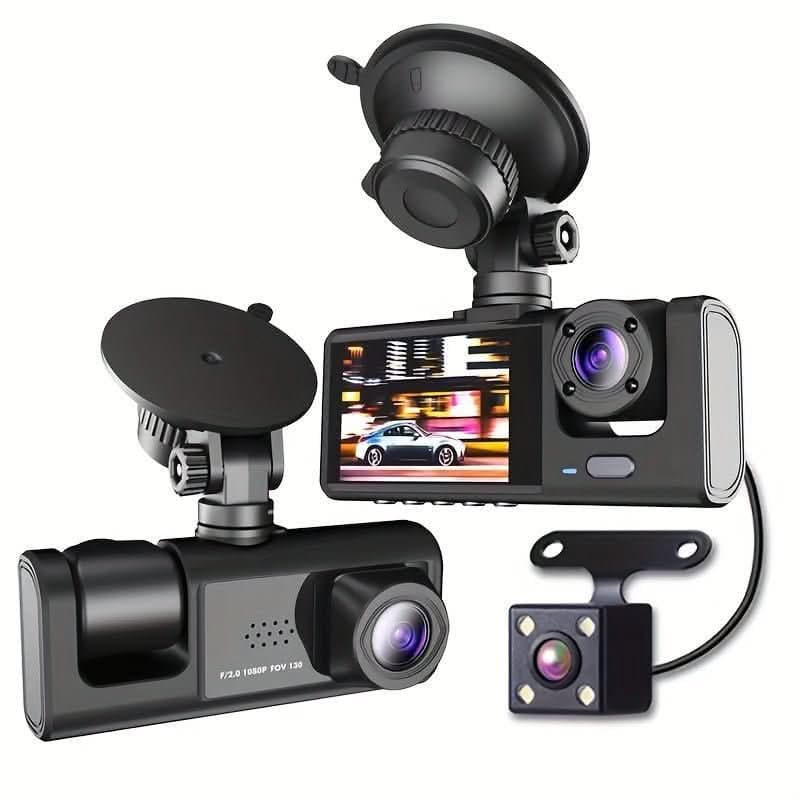 New 3 - channel Driving Recorder, Equipped with 3 Cameras - Nimall